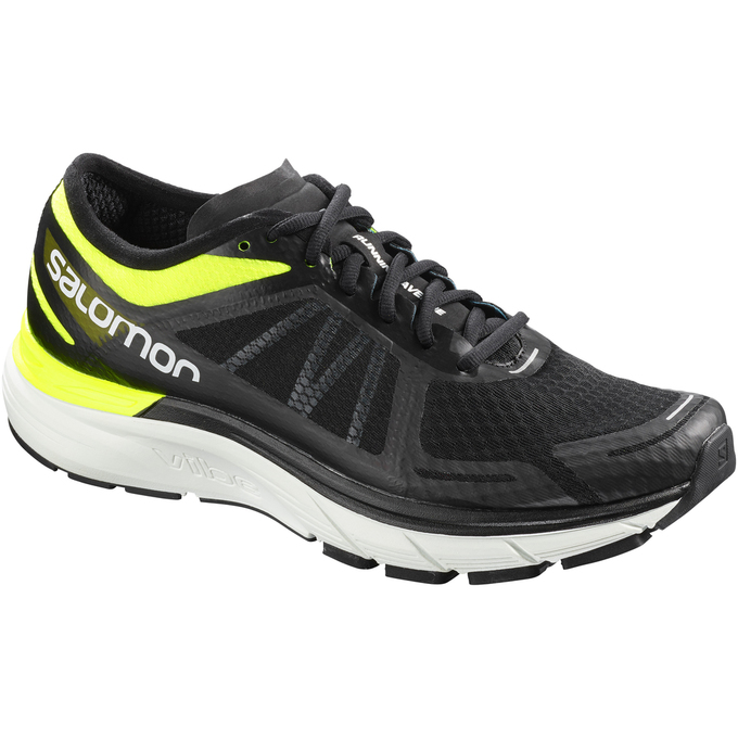 Salomon Singapore Mens Running Shoes - SONIC RA MAX Black/Yellow | 52486-SKHR